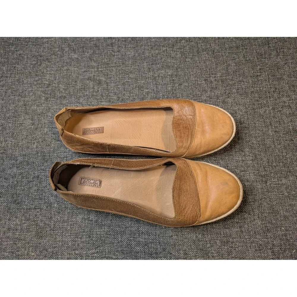 Olukai Women's Lino Brown Leather Slip-on Loafer Shoes Flats Size 11 W